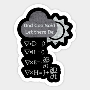 maxwell equations Sticker